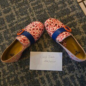 John Fluevog Rema Size 7.5 Poppy EUC $120